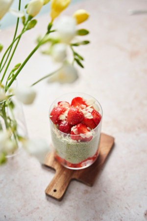 Matcha Chia Pudding Rezept