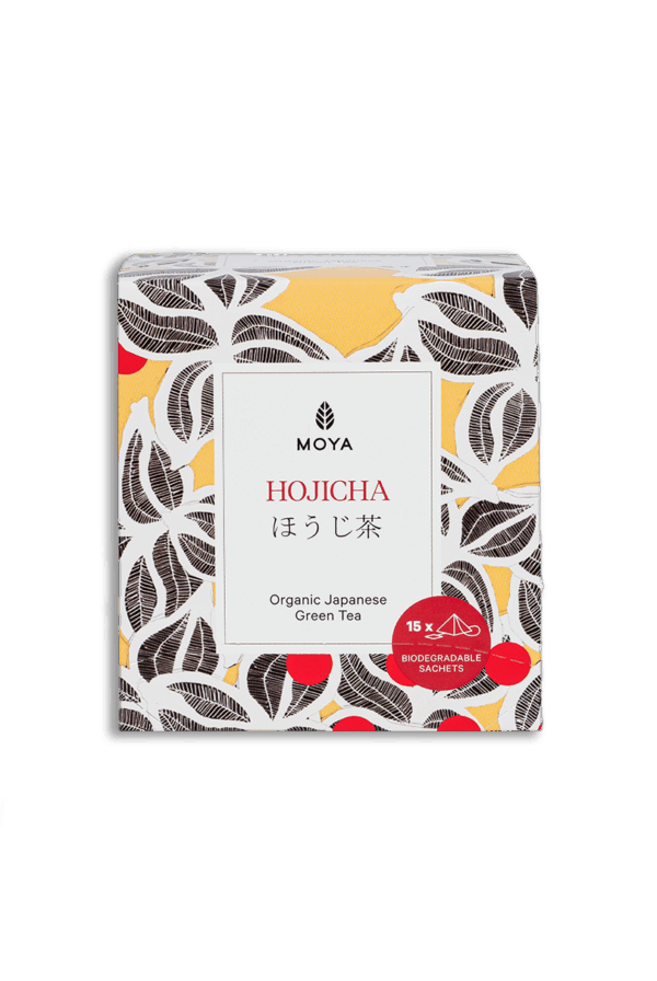 Moya Hojicha organiczna japońska zielona herbata w saszetkach 15 x 1,5g